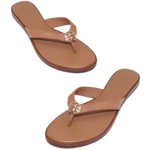 Tory Burch Benton Royal Tan Thong Sandal